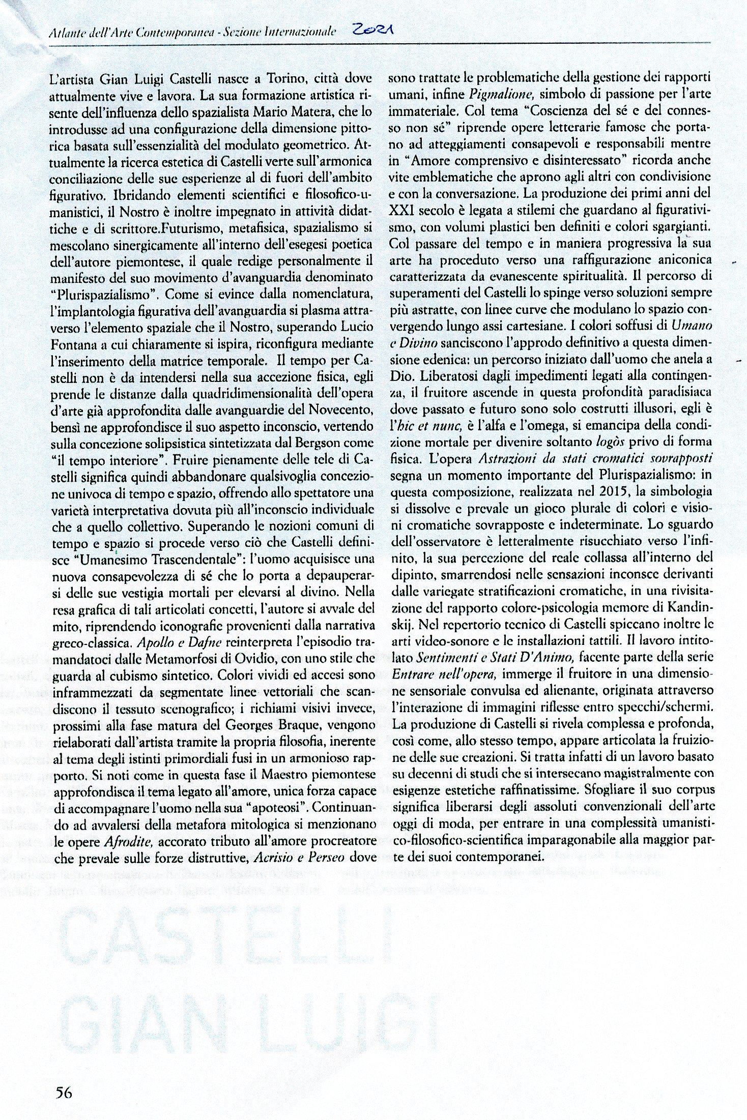 Atlante dell'Arte Contemporanea  De Agostini  2021 Sezione Internazionale  Pag  56